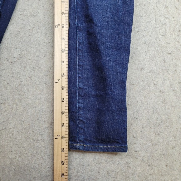 Madewell 9" Mid Rise Skinny Womens 26 Blue Dark Wash Stretch 26x28 - Picture 9 of 12